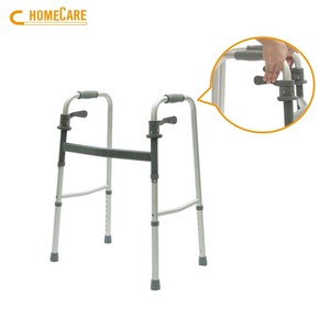 Déambulateur pliant à double déclenchement de 220lb pour adultes - Product Image 1