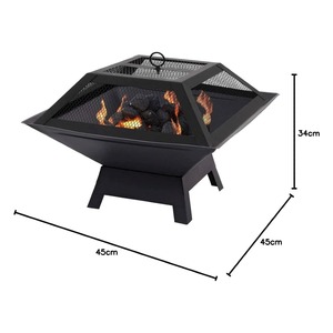 Minimalist Metal <b>Fire</b> <b>Pit</b> Bowl for Stylish Outdoor Gatherings - Product Image 2