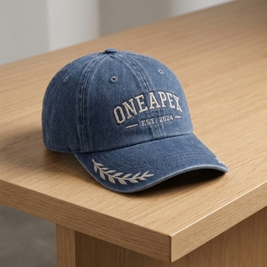 Casquette de baseball personnalisée One Apex Trucker, logo brodé, coton lavé, réglable, unisexe, streetwear - Product Image 6