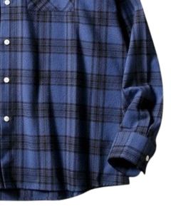 Camisa casual a cuadros azul para hombre, de algodón y poliéster, manga larga, con botones, para venta al por mayor, proveedor OEM, exportación, comercio global - Product Image 6