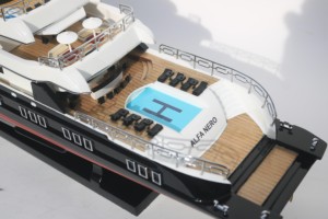 เรือยอชท์ไม้ Caymanian รุ่น ALFA NERO งานแฮนด์เมด สไตล์โมเดิร์น แบบตั้งโชว์ได้ - Product Image 6