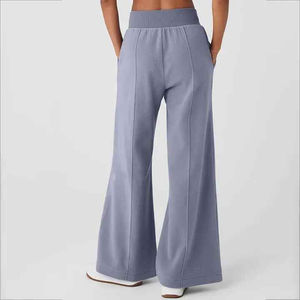 Pantalones de Pierna Ancha Clásicos de Cintura Alta, Casuales y de Alta Calidad para Mujer, Hechos a Medida, Última Moda en Pantalones para Dama - Product Image 3