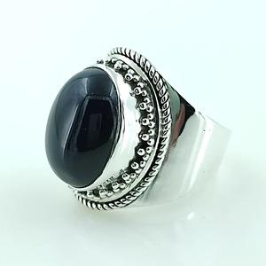Black Onyx <b>Ring</b> 925 Sterling <b>Silver</b> Handmade Promise <b>Ring</b> for Women Oval Gemstone <b>Statement</b> <b>Ring</b> Gift July Birthstone Month - Product Image 1