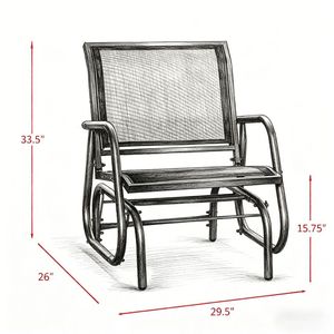 Sedia a dondolo da giardino per donna - Product Image 5
