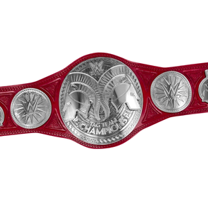 WWE Tag Team Championship Belt Premium Customizable Red Strap High-Quality Wrestling Title Trophy - Product Image 3