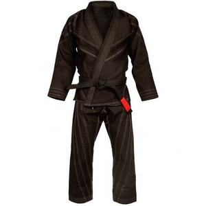 <b>Blue</b> Breathable Durable Shrink-Proof BJJ Gi Judo Kimono Front Logo Straight Fit Polyester/Cotton Martial Arts Uniform for Adults - Product Image 2