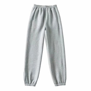 Pantalones Cargo de Pana Gris de Alta Calidad para Mujer 2023, Corte Ancho, Cintura Alta, Cierre con Cordón, Transpirables, Ecológicos, Antiestáticos - Product Image 4