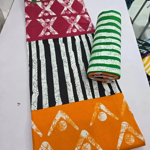 Tissu en coton imprimé africain et pagne nigérian authentiques à motifs audacieux pour le marché du vêtement en Afrique du Sud - Product Image 1