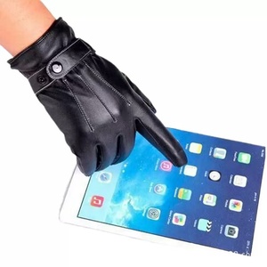 Guantes de Carreras de Cuero, Protección Completa para los Dedos, Resistentes al Viento, Correa de Muñeca Ajustable con Cierre de Botón, Unisex, para Conducir al Aire Libre - Product Image 6