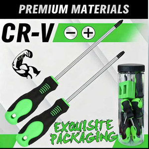 ชุดไขควงแม่เหล็กหัวเห็ดและหัวแบนแบบกำหนดเองได้ พร้อมด้ามจับยางกันลื่น ที่ทำให้แม่เหล็กเป็นและหายไปได้ - Product Image 3