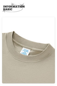 T-shirt unisexe à manches longues en maille unie, coupe oversize, style urbain, pour la chasse en extérieur et le quotidien, 100% coton - Product Image 4