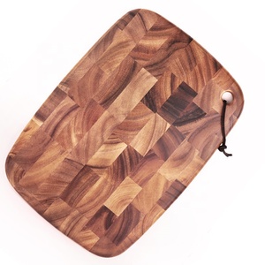 Tagliere di legno di Acacia laccato intagliato cucina piatto di spezie per Noodle carne BBQ coperchio superiore del fornello - Product Image 4