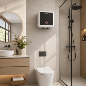 Chauffe-eau électrique mural Rossi 15L 2500W avec boîtier en plastique pour usage domestique Rossi Vie Square 15 - Product Image 1