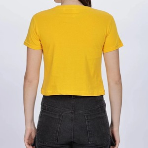 T-shirts vierges pour femmes, style streetwear, d'été, en coton respirant, personnalisables, OEM, décontractés, en gros - Product Image 5