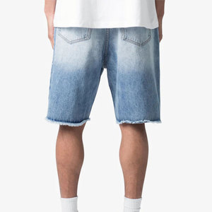 Shorts en jean personnalisés avec broderie, design usé, qualité supérieure, vente en gros, shorts en jean pour hommes - Product Image 4