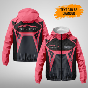 Custom OEM Service Hooded Winter Bomber Windbreaker Sublimation Zipper Soccer Team Training <b>Jacket</b> <b>Waterproof</b> Breathable 100% - Product Image 2