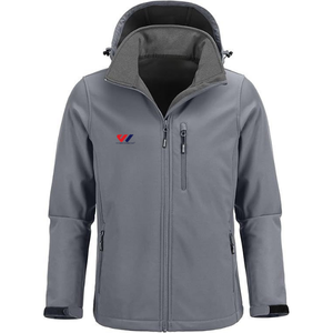 Men's Softshell Windbreaker <b>Jacket</b> Hooded Zip Up Windproof Breathable <b>Waterproof</b> Casual Outdoor Coat Warmer Custom Logo - Product Image 4