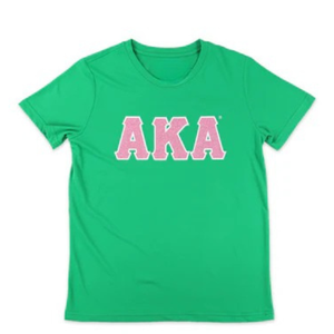 Camiseta Deportiva AKA Glitter Dri Fit para Mujer, Verde Rosa, Absorbe la Humedad, Cuello Redondo, Rendimiento Atlético, Uso Casual - Product Image 1