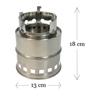 Estufa Portátil Plegable de Acero Inoxidable para Acampar al Aire Libre - Product Image 2