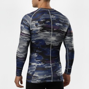 Customize Your Own Logo Sublimated Full Sleeve Rash Guard MMA Rash Guard BJJ Rash Guard Compression Shirt MMA <b>Rashguard</b> for Men - Product Image 3