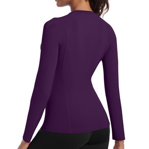 T-shirt de compression à manches longues pour femme, tissu extensible respirant, vêtements de sport, streetwear, t-shirt femme - Product Image 2