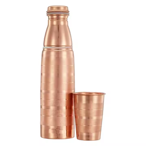 Black Marble Print Copper Water Bottle Luxury Designer Leakproof Reusable Hydration Bottle Eco Friendly Travel <b>Drinkware</b> - Product Image 6
