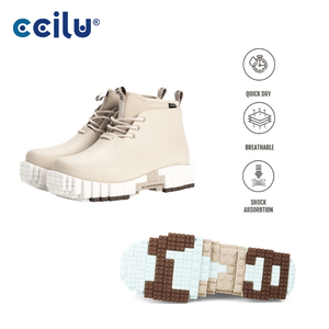 Ccilu Vegan Anti-Dérapant TPU Semelle Extérieure Bout Fermé Imperméable Casual Lifestyle Chaussures Toutes Saisons Ba11 - Product Image 6
