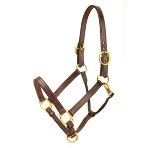 Los Mejores Fabricantes: Nuevos Cabestros de Cuero Marrón para Montar a Caballo, de 6mm de Grosor, con Cuero y Nylon Ajustables de Alta Densidad - Product Image 1