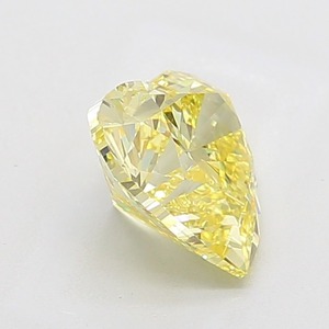 Diamant en forme de cœur de 3,00 carats, jaune intense fantaisie, pureté VVS2, taille excellente, diamant certifié pour bijoux de luxe - Product Image 4
