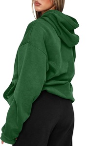 Nouveau design, service OEM, sweat-shirt à capuche ample décontracté pour femmes, couleur unie, confortable, fabriqué en usine au Bangladesh, meilleur prix - Product Image 4