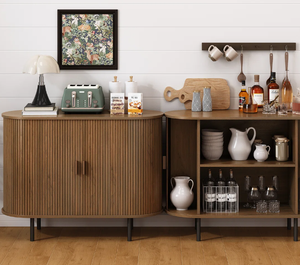 Cómoda de Madera Premium con Elegante Marco Marrón y Frentes Naturales, Amplio Almacenamiento para Sala de Estar y Dormitorio - Product Image 5