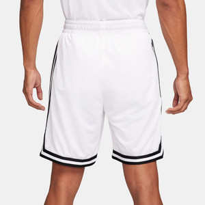 Shorts de basket-ball pour hommes à taille élastique et bande latérale, personnalisables avec logo imprimé, couleur unie, en vente - Product Image 2