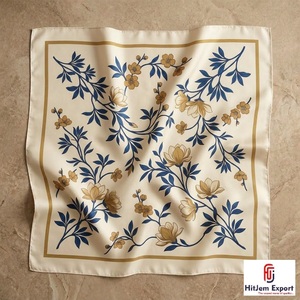 Custom Printed Womens Square <b>Scarf</b> Lightweight Soft Fabric Fashion Accessories OEM ODM Manufacturer Sicily Custom Fabric Product - Product Image 4