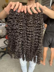 Tissage de cheveux Vietnames, cheveux Vietnames bouclés, extensions de cheveux humains pour femmes noires - Product Image 3