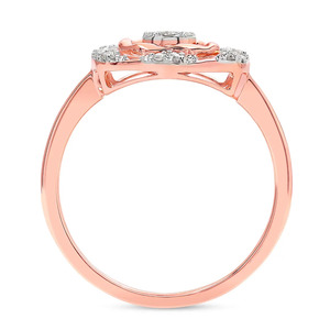 Anillo Circular de Diamantes en Oro Rosa - Product Image 1