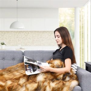Luxurious 2-Side Design Indoor/Outdoor Coral Fleece Blanket 870g Mink & 550g Fleece Soft and Warm (54"x36")-06495738 - Product Image 5