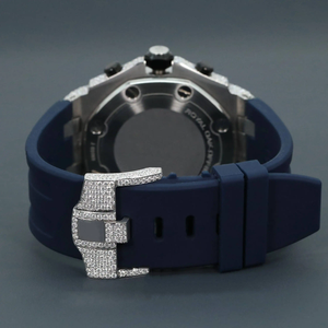 Montre automatique pour homme en acier inoxydable mécanique octogonale avec logo personnalisé, luxe, mode, antique, diamant Moissanite VVS - Product Image 3