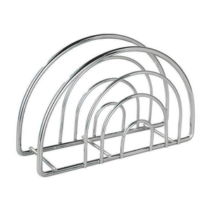 Porte-serviettes moderne en métal plaqué argent, multifonctionnel, décoration de table pour salle de bain et restaurant, support à papier artisanal - Product Image 5
