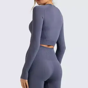 Conjuntos de Fitness, Ropa de Yoga, Conjuntos Deportivos Personalizados - Ropa Deportiva de Gimnasio, Mono de Yoga sin Costuras de 1 Pieza - Product Image 2