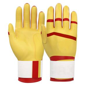 Guantes de Bateo de Béisbol/Sóftbol de Cuero de la Mejor Calidad al por Mayor, de Dedo Completo, para Mano Derecha, Unisex, con Puño Largo y Ajuste Fácil - Product Image 4