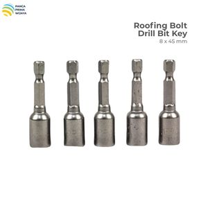 Jeu de 5 embouts magnétiques de haute qualité pour tournevis à écrous 8x45mm |   Embouts de visserie à tête hexagonale pour perceuse électrique et usage industriel - Product Image 1