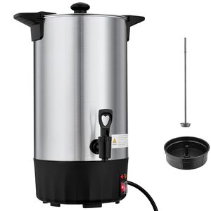 Distributore di Caffè Commerciale da 60 Tazze (9 L) in Acciaio Inossidabile, Dispenser Grande per Bevande Calde con Rubinetto Anti-Goccia e Preparazione Rapida - Product Image 1