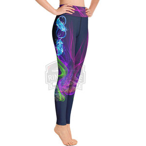New Style Custom Made Yoga <b>Legging</b> with Elastic Waist Solid <b>Pattern</b> High Quality Customized Colors Made in Pakistan - Product Image 3