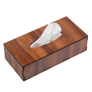 Handmade Creative <b>Solid</b> <b>Wood</b> Tissue Holder Eco-Friendly High Quality Customizable Design & Logo Accepted Wooden Tissue Box - Product Image 1