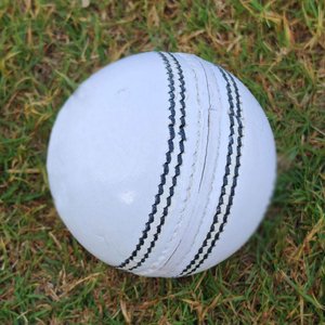 Two-Piece Leather Cricket White Ball-Customizable Color/Logo/Size High Quality Durable Hand-Stitched Ambidextrous - Product Image 3