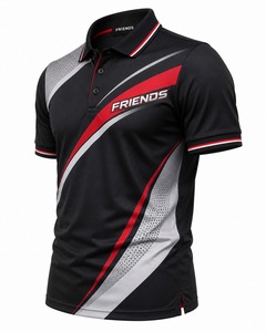 Chemise à manches courtes pour homme, unie, écologique, légère, respirante, séchage rapide, en coton tricoté, noir, rouge, blanc - Product Image 4