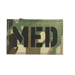 Parche de Tela Tejida MED, Rectangular, Estilo Cosido, Patrón de Camuflaje - Product Image 1