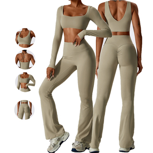Custom Logo Women Gym Sportswear Fitness Workout Yoga Sets for Women - Product Image 4