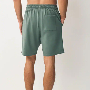 Shorts Bermuda Homme Couleur Unie Taille Élastique Décontracté avec Poches Tissu Respirant Style Taille Mi-Haute - Product Image 2