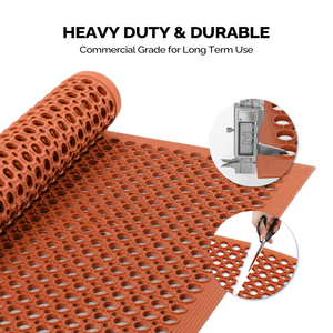 Durable 60*90*1cm Red Rubber Floor Mat Anti-Fatigue and Long-Lasting Rubber Flooring - Product Image 4